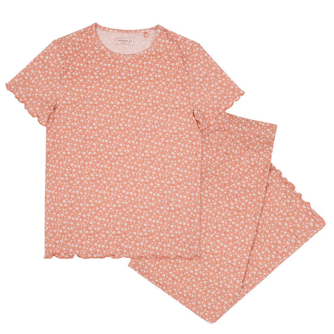 women's melone floral pima pajamas set