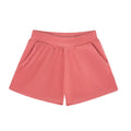 women's sailor red french terry shorts