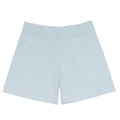 women's light blue knit short