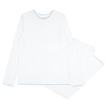 women's white pointelle pajamas set