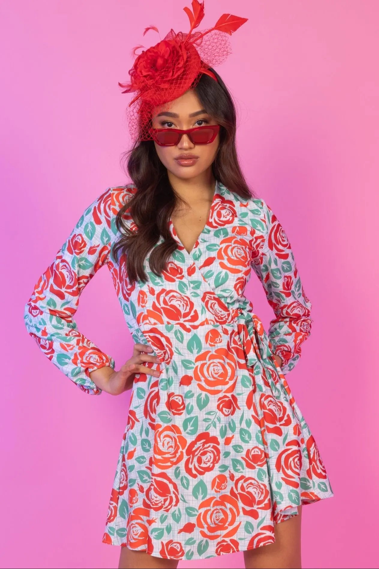 Derby Roses Wrap Dress